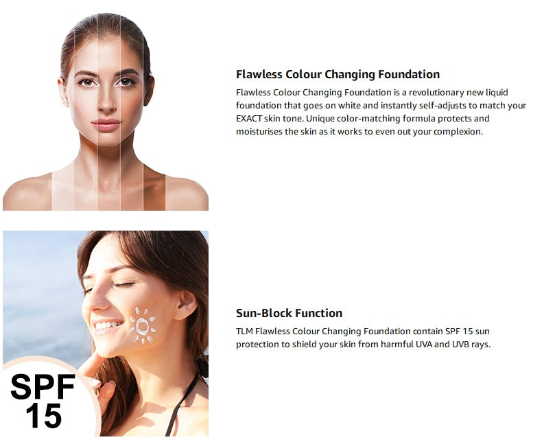 TLM Flawless Colour Changing Foundation 【2 PCS/PACK】