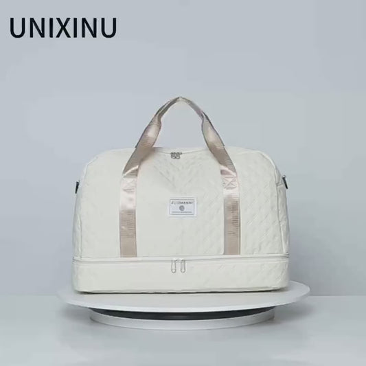 Argyle Pattern Luggage Bag