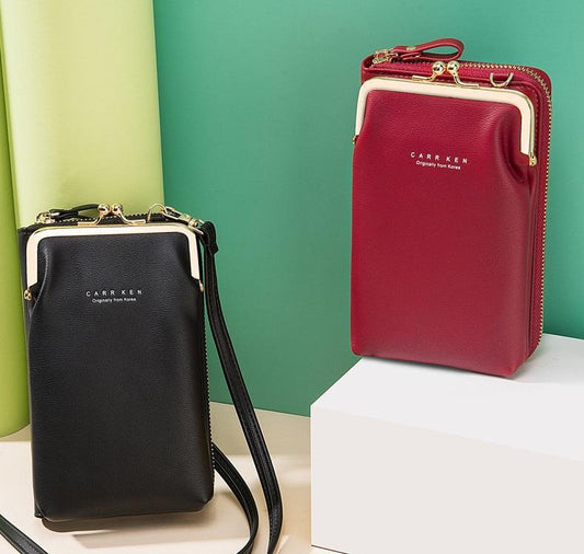 Carr Ken Solid Crossbody Phone Bag